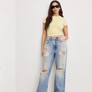 Good American Super Stretch Baby Tee